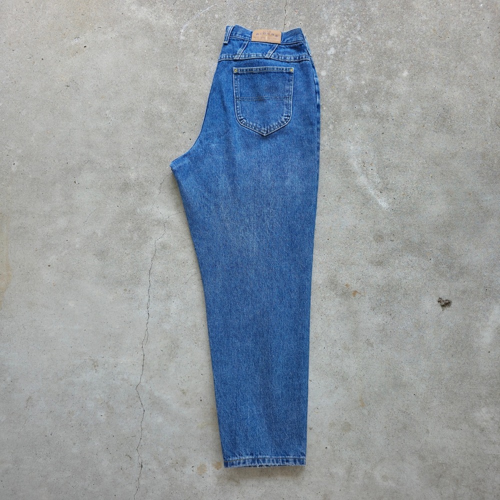 Vintage LEE Jeans Womens 34x29 Blue 90s Western Rodeo High Waist Tapered Mom - Picture 3 of 12